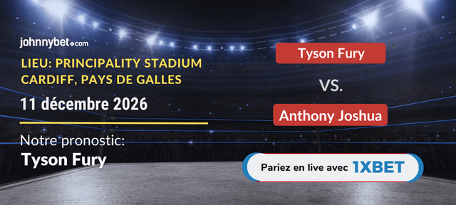 parier sur Fury Joshua en ligne