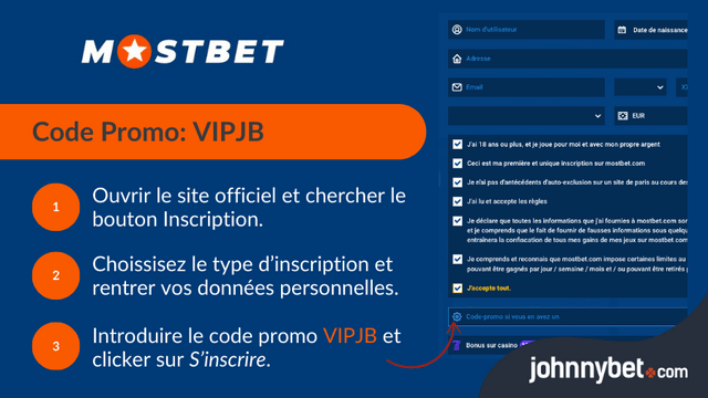 bonus d'inscription mostbet