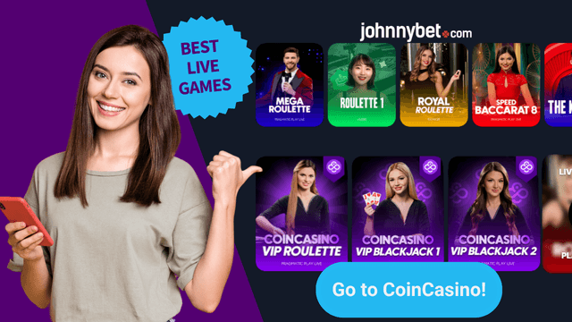 live casino offer at CoinCasino