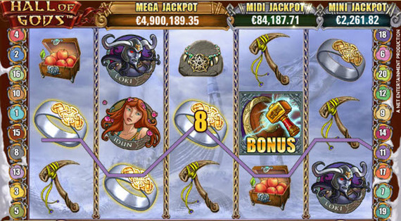 Energy Casino Jackpot Hall of Gods