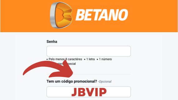 Betano Brasil código promocional no registro