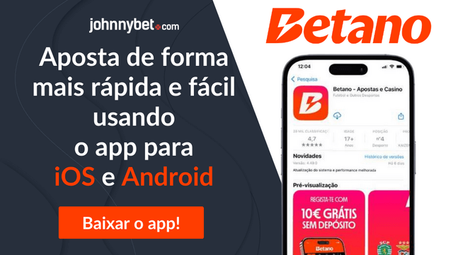 aplicação android e ios da betano