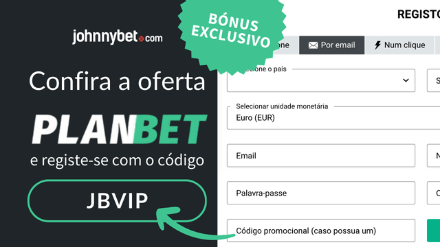 planbet formulario de registo com o codigo de promocao