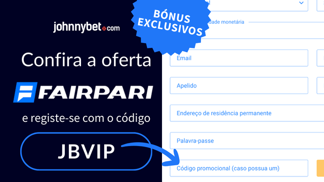 fairpari registar-se com o código de bónus no site oficial 