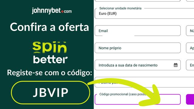 registo com o codigo promocional spinbetter 2025