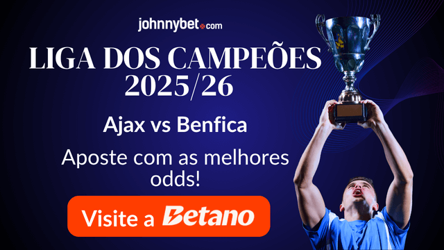 ajax vs benfica champions league apostas