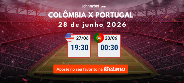 apostas no resultado do jogo colombia vs portugal da copa do mundo 2026