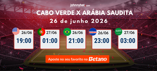 apostas desportivas cabo verde vs arabia saudita grupo h