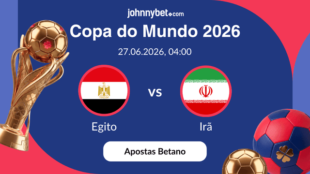 apostas para o jogo do grupo g egito vs ira mundial 2026