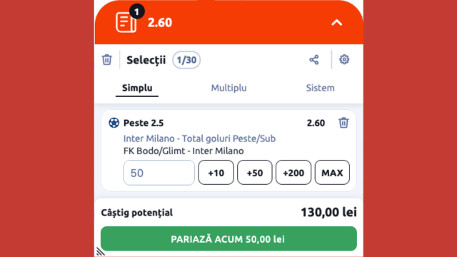 liga campionilor cote bodo vs inter