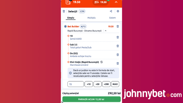 rapid vs dinamo cote pariuri