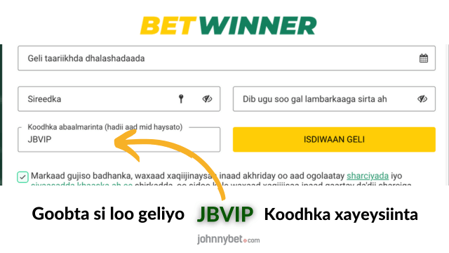 Betwinner gaar ah bonus soo dhaweyn