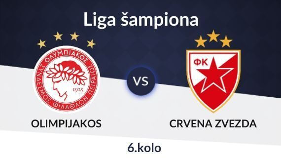 Olimpijakos-Zvezda kvote, tipovi, prenos