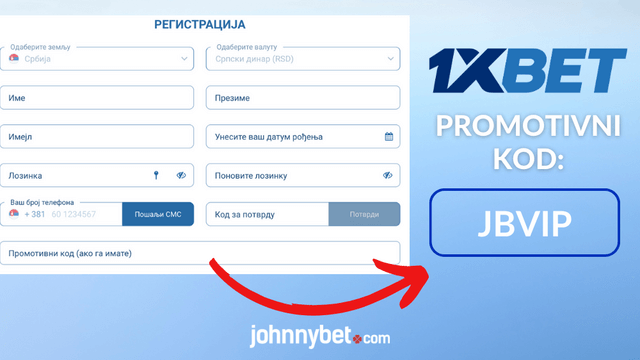1xbet forma za registraciju