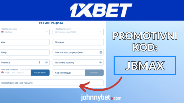 registracija uz 1XBET promo kod