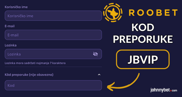 registracija uz Roobet kod preporuke