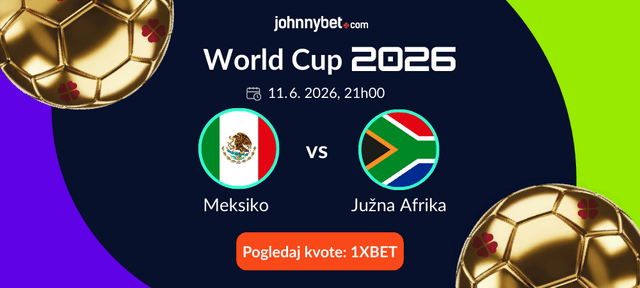 Meksiko - Južna Afrika kladionica