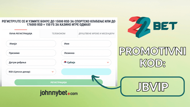 22bet registracija