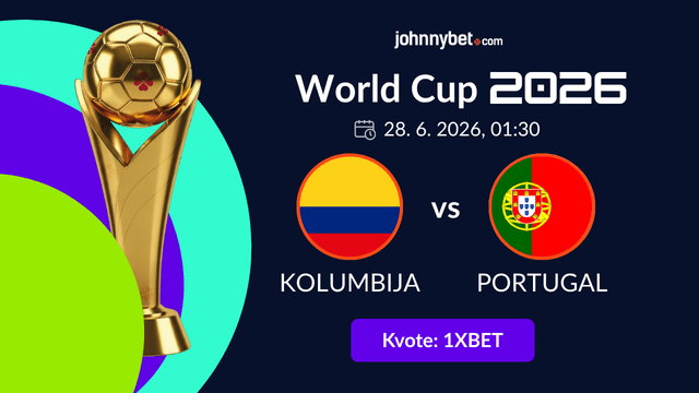 Kolumbija - Portugal online kladjenje