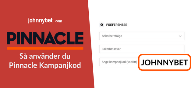 pinnacle kampanjkod vid registrering