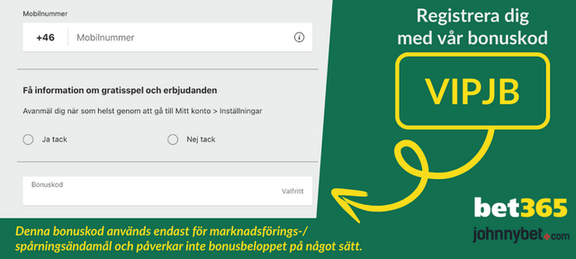 bet365 registrering