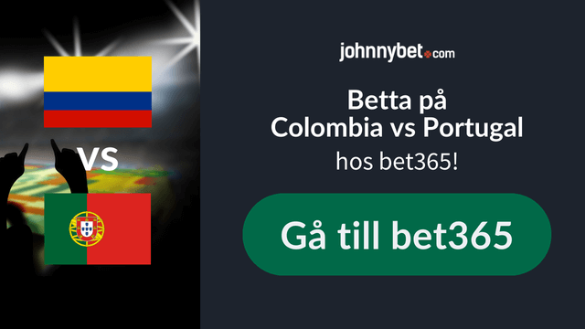spela pa colombia vs portugal