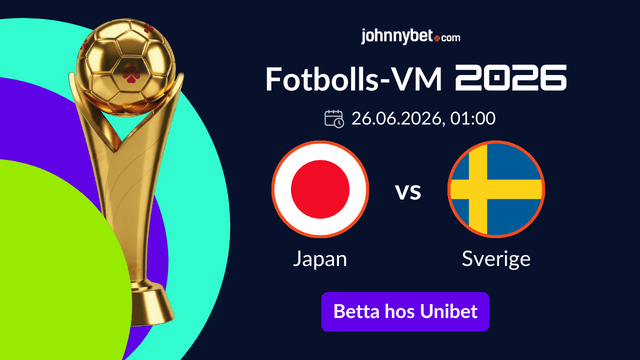 betting pa japan vs sverige