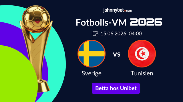 sverige vs tunisien spel hos bettingsidor