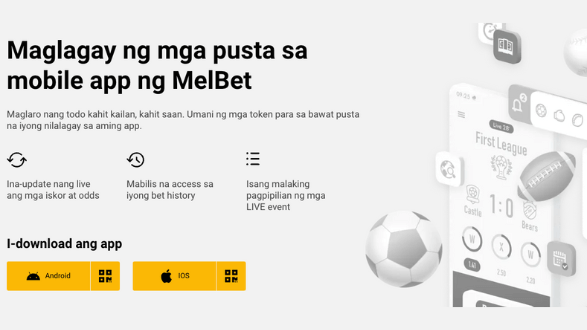 pag-download ng MelBet app