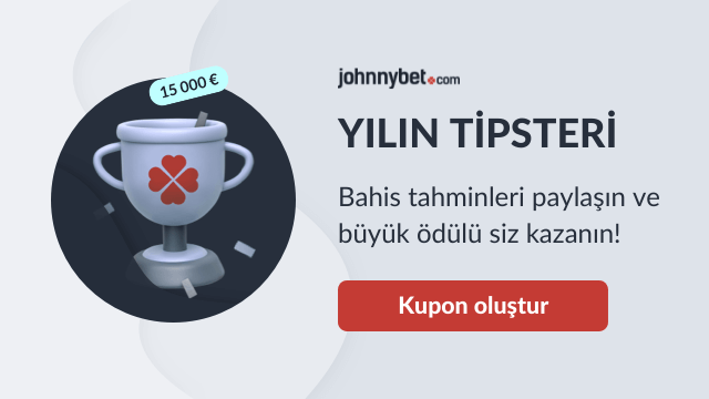 JohnnyBet Tahmin Ligi yarışmasına katıl, iddaa tahminlerini paylaş, büyük ödül için yarış!