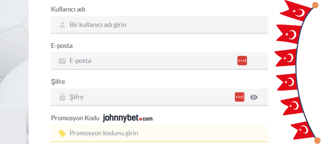 Johnnybet'e kaydol