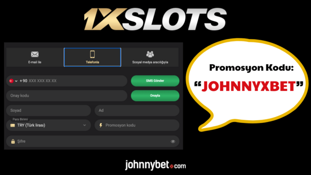 promosyon kodu 1xSlots kaydı