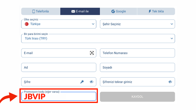 promosyon kodu 1xCasino