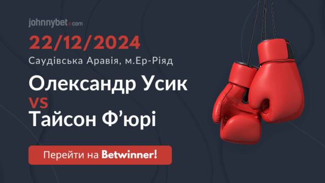 коефіцієнти на бій Усик - Фʼюрі 2