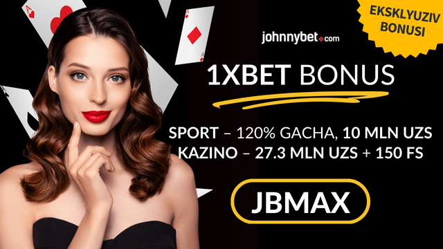 1xBet xush kelibsiz bonusi