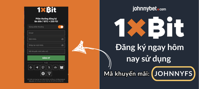 1xBit mã khuyến mãi tạo tài khoản